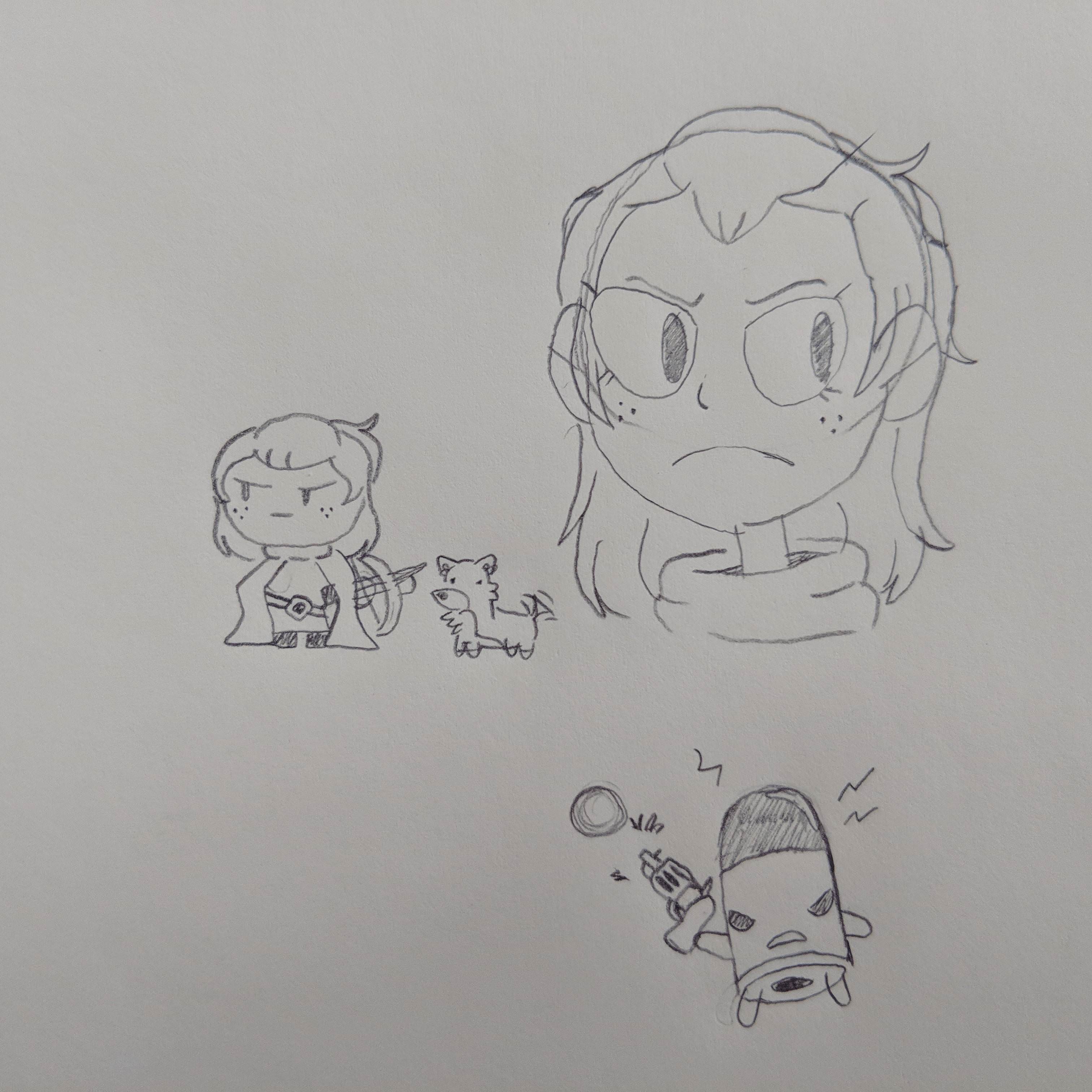 3024x3024 Sketch I Did Of A Character From A Video Game I Enjoyed Sketches - Video Game Sketches