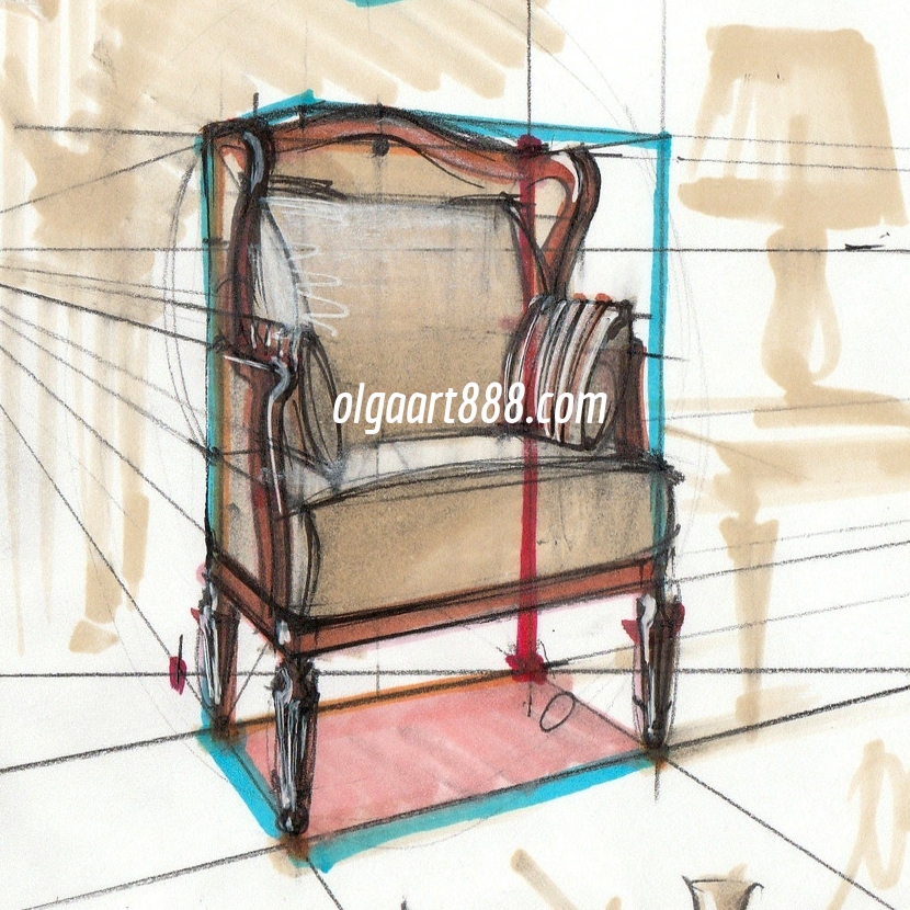 830x830 Interior Design Drawing With Markers My Video Courses, Book, Blog - Video Sketch Ideas