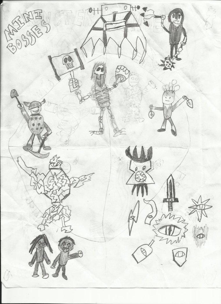 762x1048 Video Game Ideas The Mini Bosses By Dannyflintrules - Video Sketch Ideas
