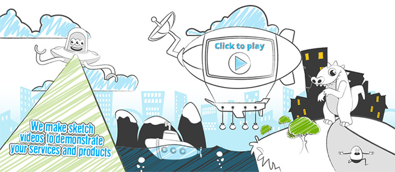 768x336 Sketch Style Animated Video Production - Videos Sketch