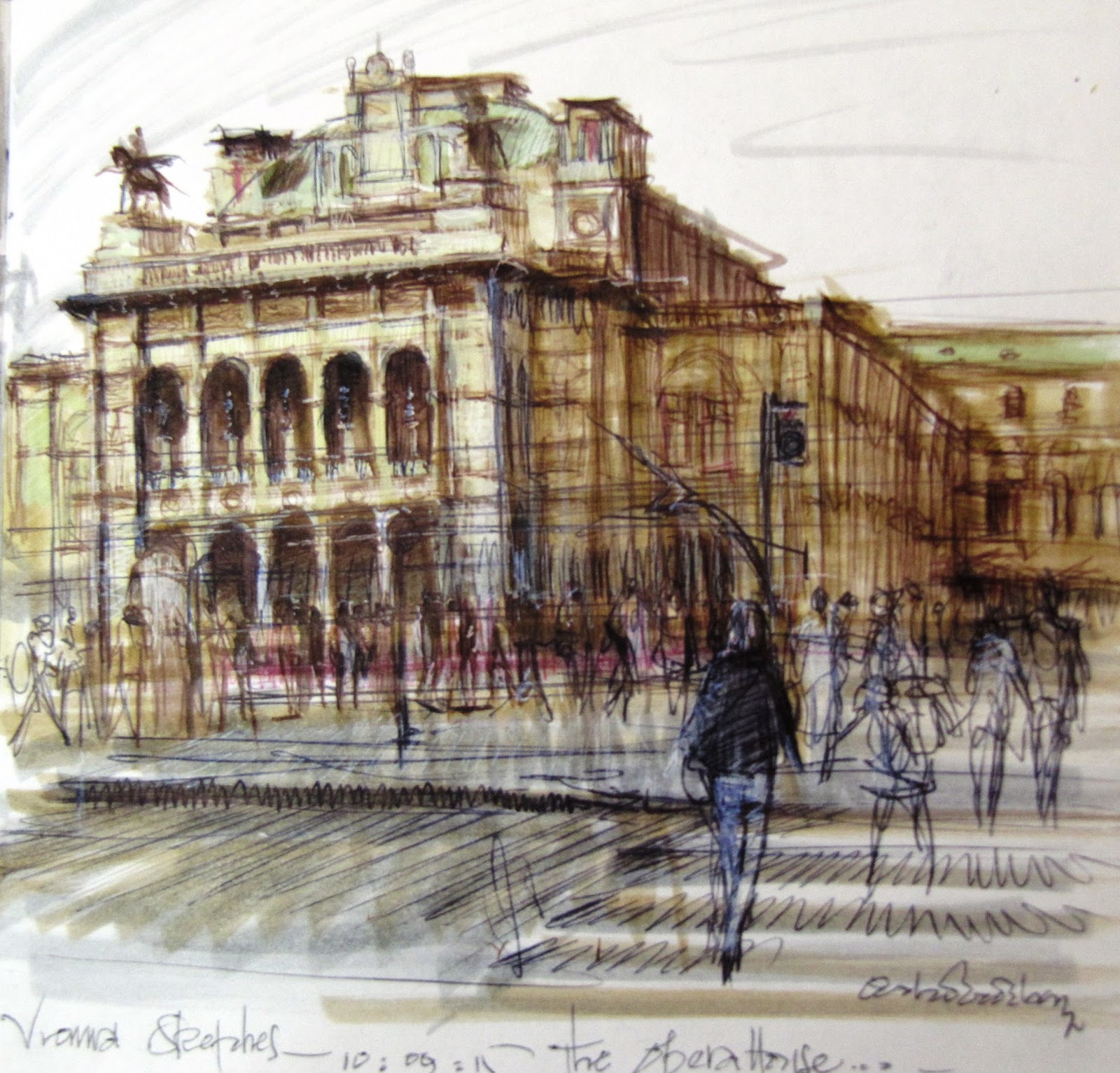 1600x1532 My First Trip To Vienna Urban Sketchers - Vienna Sketch