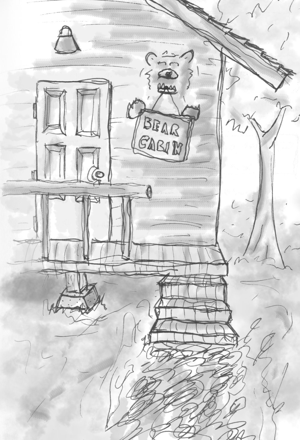 1000x1464 Hancock Field Station Hunter Clement - Vignette Sketch