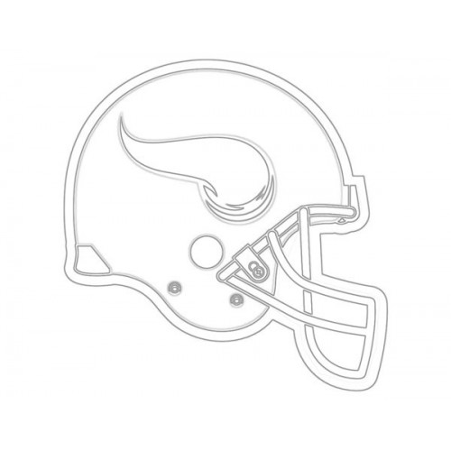 500x500 Minnesota Vikings Helmet Sketch For Canvas Painting - Viking Helmet Sketch