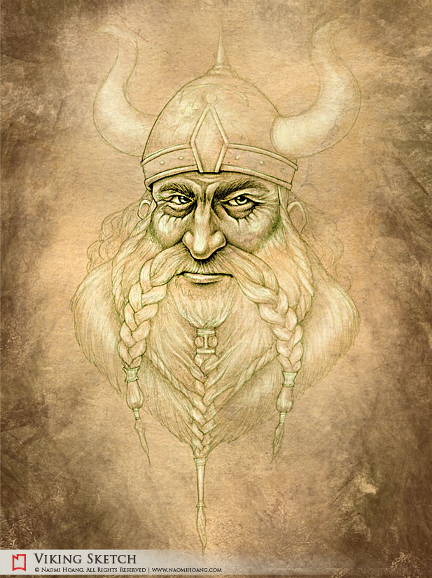 617x826 Viking Sketch - Viking Sketch