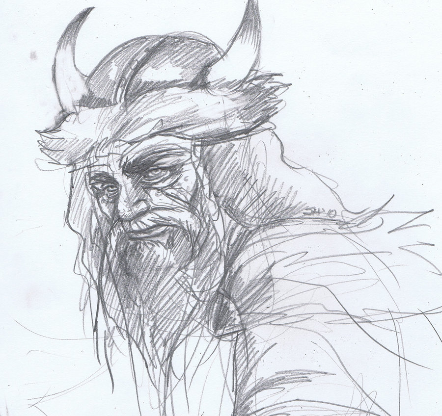 900x848 Viking.sketch By Jojomonsterz - Viking Sketch