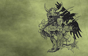 300x192 Framed Print - Viking Sketch