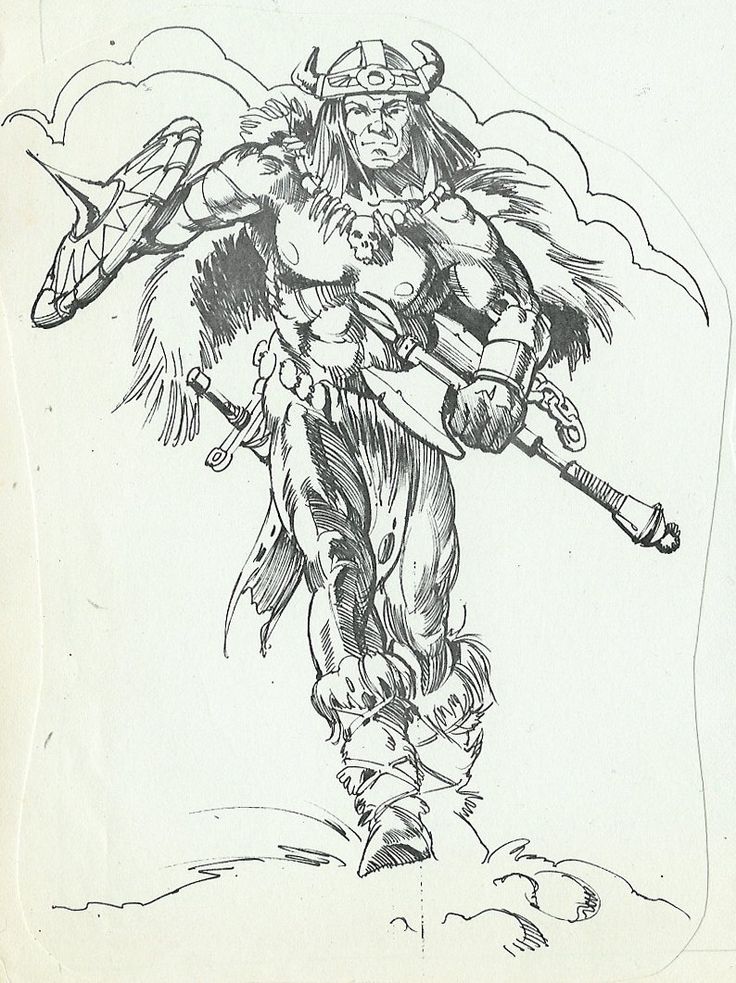 736x983 Collection Of Warrior Viking Tattoo Sketch - Viking Warrior Sketch
