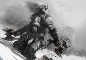 300x211 Framed Print - Viking Warrior Sketch