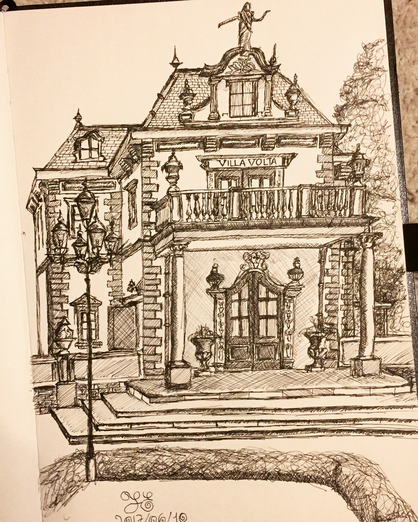 819x1024 Villa Volta - Villa Sketch