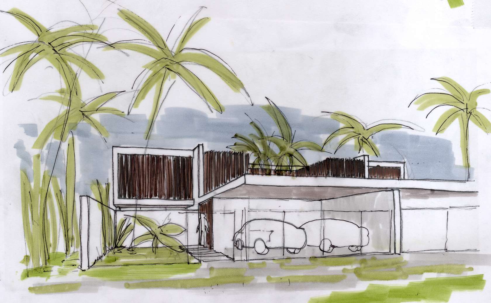 1680x1037 Beach Villa Sketch Interior Design Ideas. - Villa Sketch