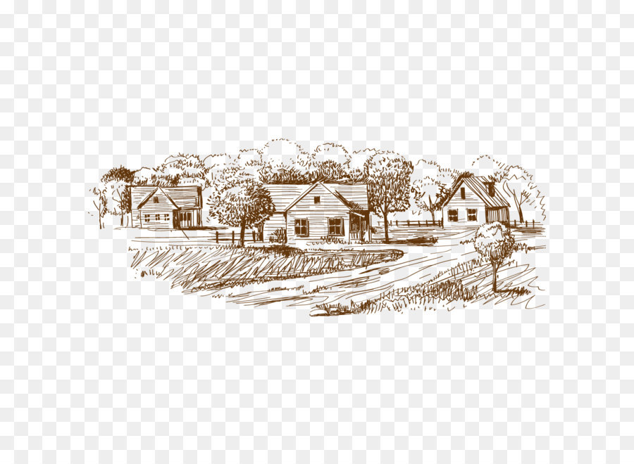 900x660 Village Drawing Sketch - Village Drawing Sketch