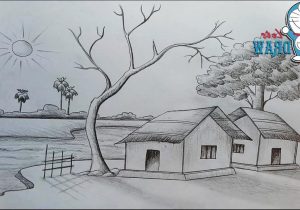 Village Scene Sketch At Paintingvalley Com Explore Collection Of