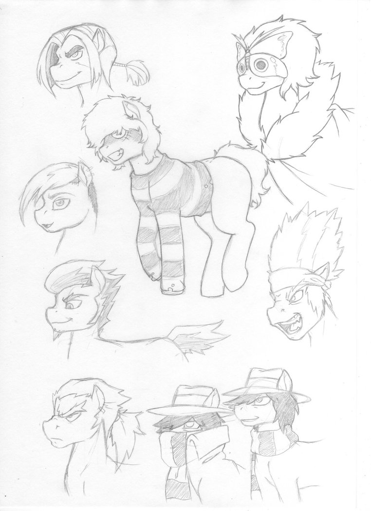 762x1049 Mlp Villain Sketches By Mohawkrex - Villain Sketches