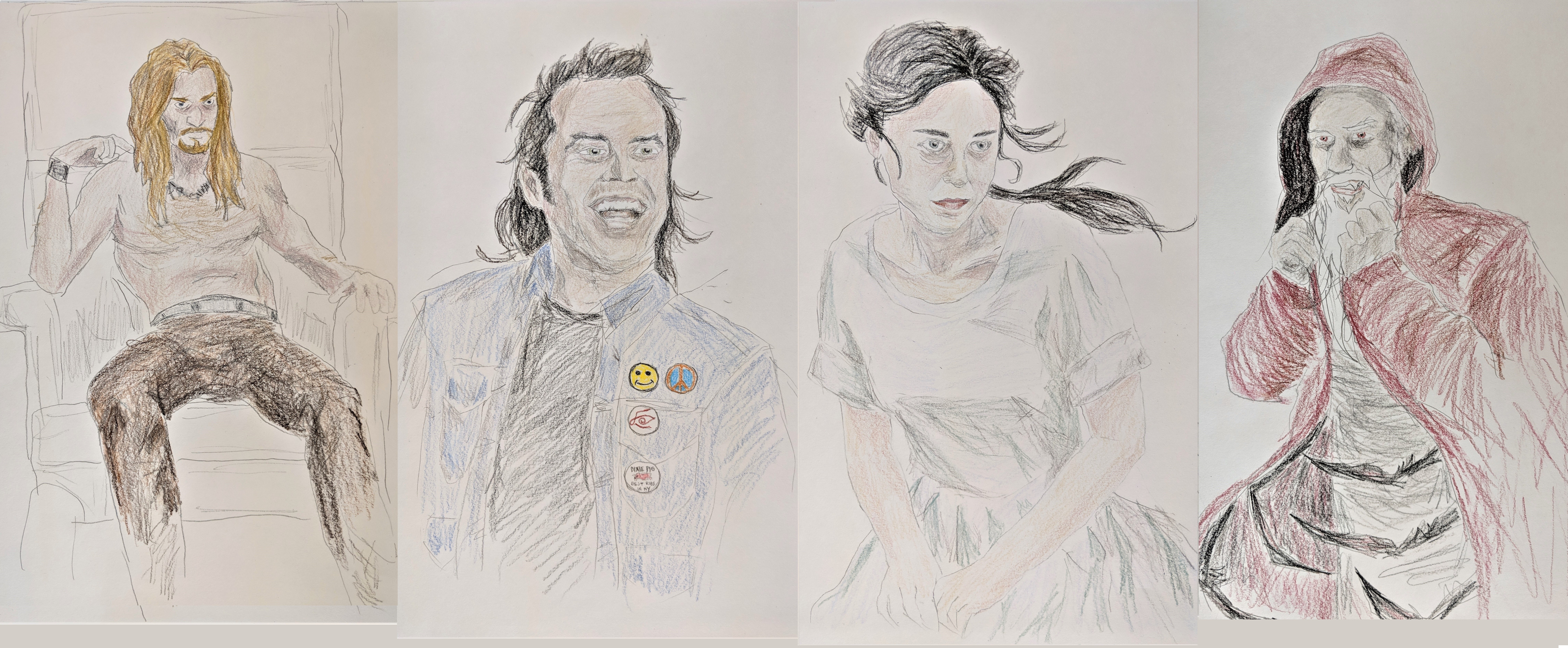 9104x3760 The Dark Tower Villain Sketches Amdall Gallery - Villain Sketches