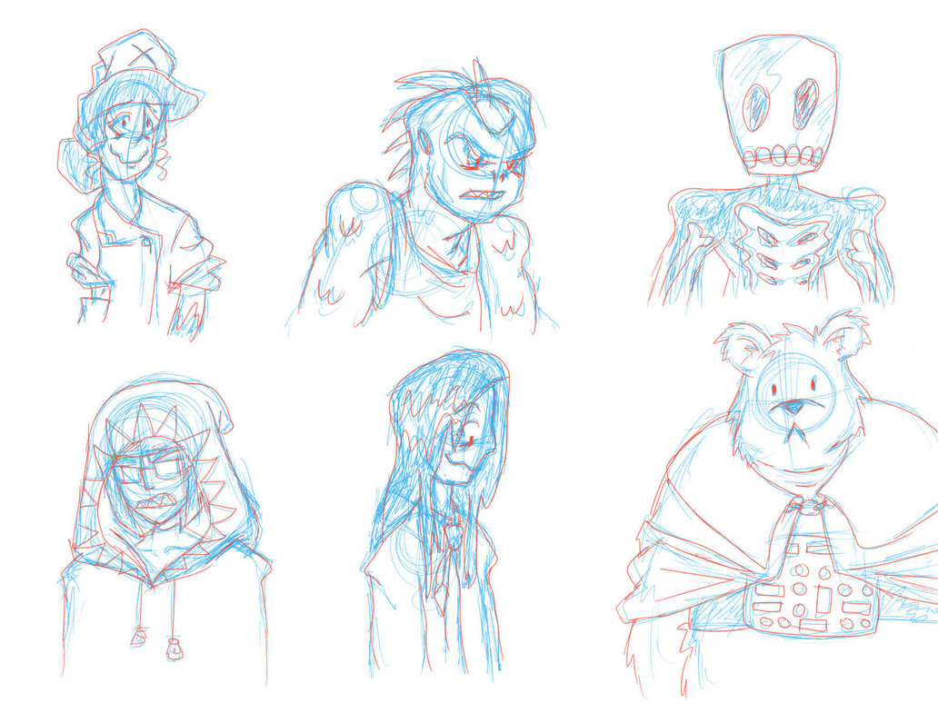 1032x774 Villain Sketches By Seeonleme - Villain Sketches