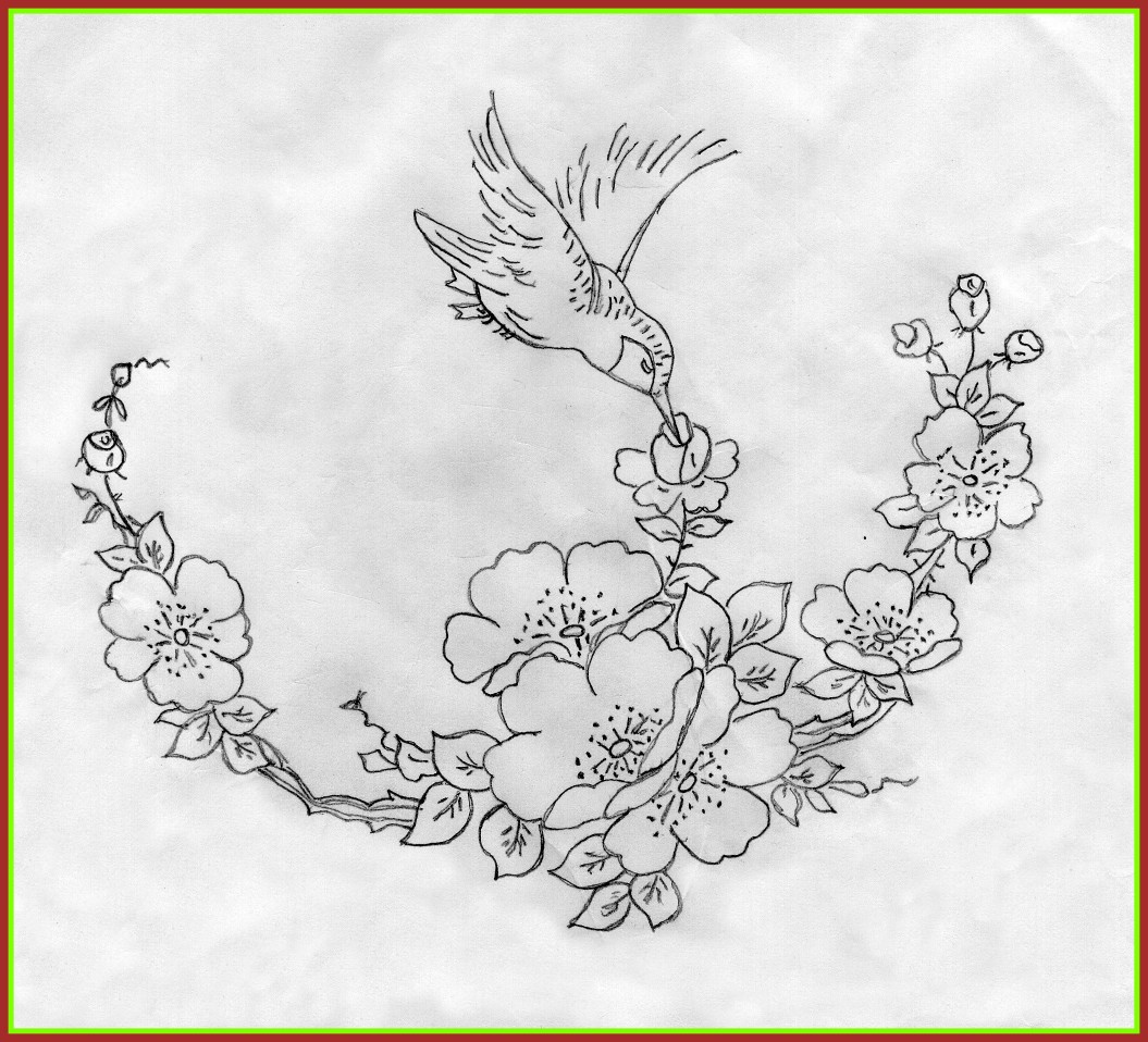 1055x958 Incredible Pencil Sketch Flower Design Drawn Vine Drawing And For - Vine Sketch