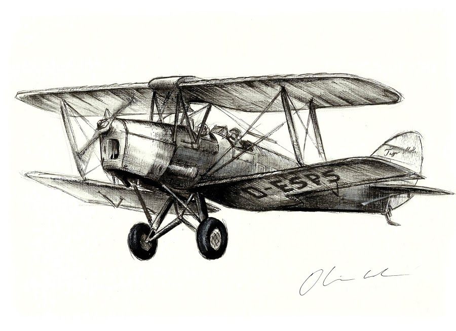 Vintage Airplane Sketch at Explore collection of
