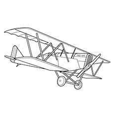230x230 Top 35 Airplane Coloring Pages Your Toddler Will Love - Vintage Airplane Sketch