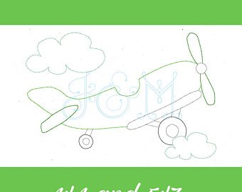 340x270 Airplane Sketch Etsy - Vintage Airplane Sketch