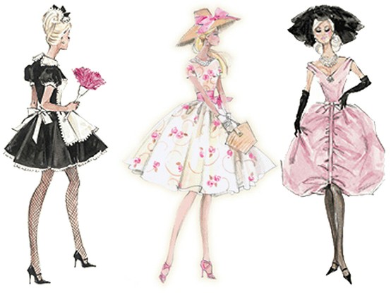 554x415 Sugar And Spice Sketches Galore! - Vintage Barbie Sketches