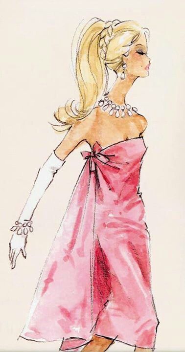 Vintage Barbie Sketches At Explore Collection Of