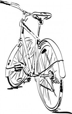 246x390 Love Old Bikes Ideen Bicycling, Drawings And Bike Art - Vintage Bicycle Sketches