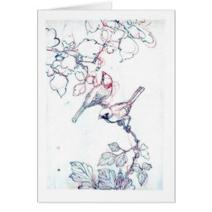 307x307 Japanese Bird Drawing Gifts On Zazzle Au - Vintage Bird Sketch