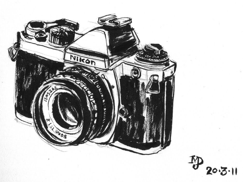 1006x754 Image Detail For Matt Dawson Warm Up Sketch - Vintage Camera Sketch