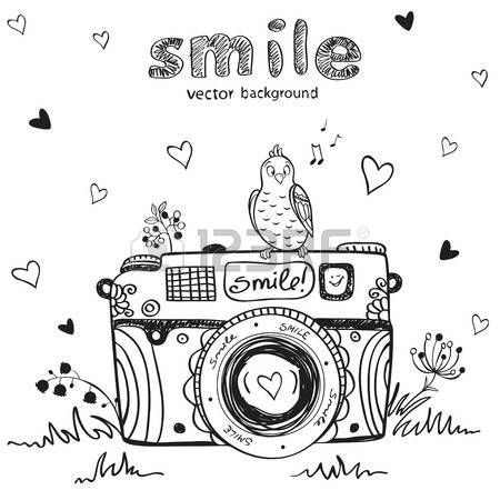 450x450 Vintage Camera Illustration Sketch Vintage Retro Photo Camera - Vintage Camera Sketch