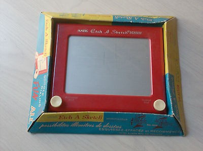 400x298 Original Vintage Etch A Sketch Magic Screen Toy 1960s Boxed Peter - Vintage Etch A Sketch