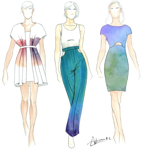 Vintage Fashion Sketches at PaintingValley.com | Explore collection of ...
