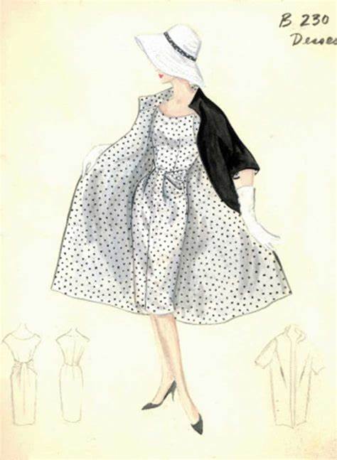 474x647 Vintage Fashion Sketches Dresses. Vintage Fashion Design Sketches - Vintage Fashion Sketches