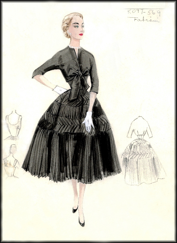 583x800 Vintage Fashion Sketches Fashion Design Images - Vintage Fashion Sketches