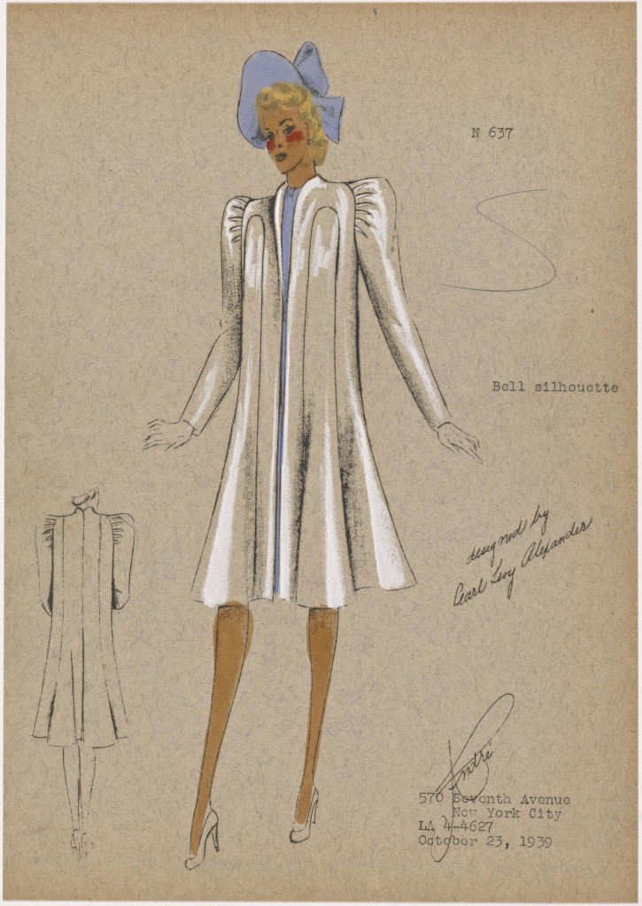 725x1024 A 30s Era Fashion Sketch Archive Goes Online - Vintage Fashion Sketches