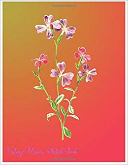 260x335 Vintage Flower Sketch Book Vintage Flower Sketch Book Large 8.5 - Vintage Flower Sketch