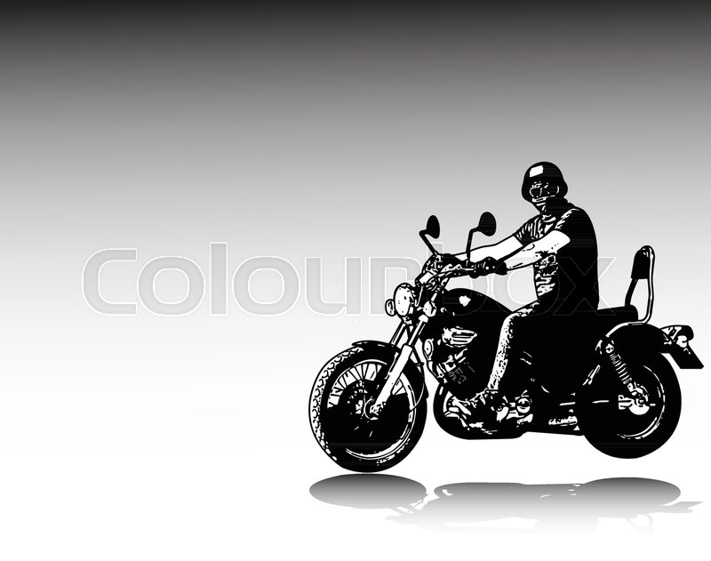 800x631 Motorcyclist Riding Vintage Motorcycle Sketch Illustration - Vintage Motorcycle Sketch