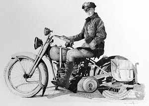 300x214 Vintage Motorcycle Drawings - Vintage Motorcycle Sketch