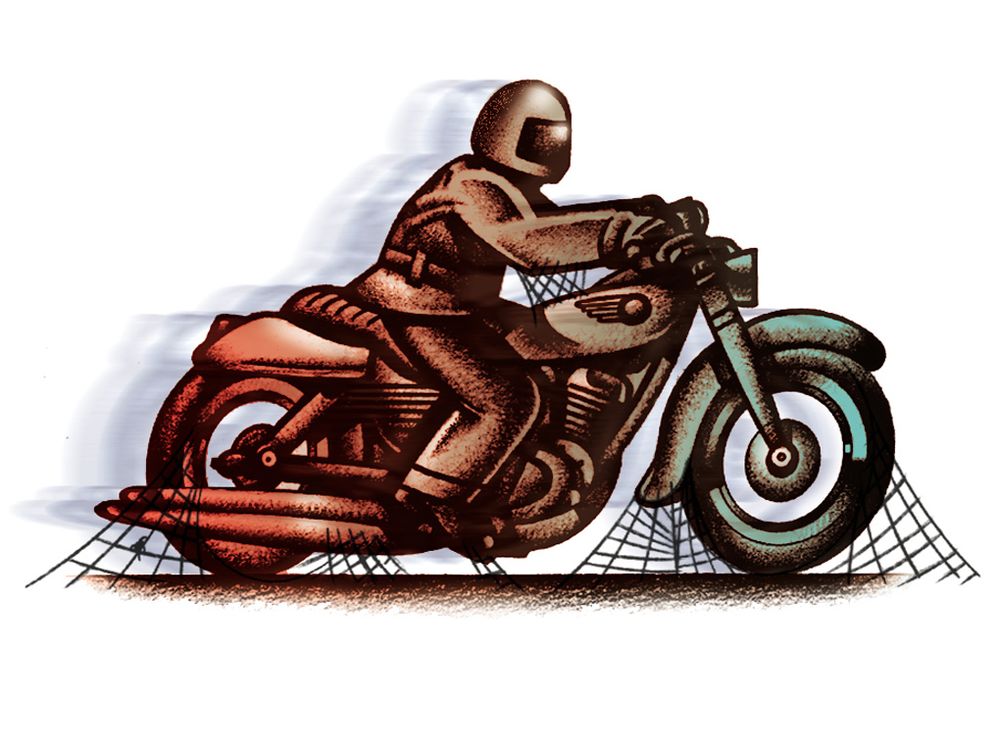 1000x750 Curmudgeonly Cons Of Vintage Motorcycles Motorcycle Cruiser - Vintage Motorcycle Sketch