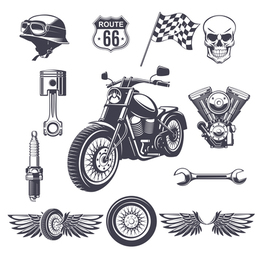260x260 Download Vintage Motorcycle Part Sketch Clipart Motorcycle Helmets - Vintage Motorcycle Sketch
