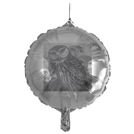 460x460 Black White Owl Balloons - Vintage Owl Sketch