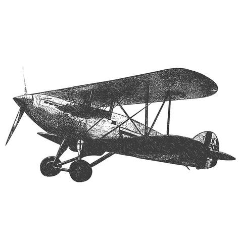 473x473 Vintage Plane Sketch - Vintage Plane Sketch