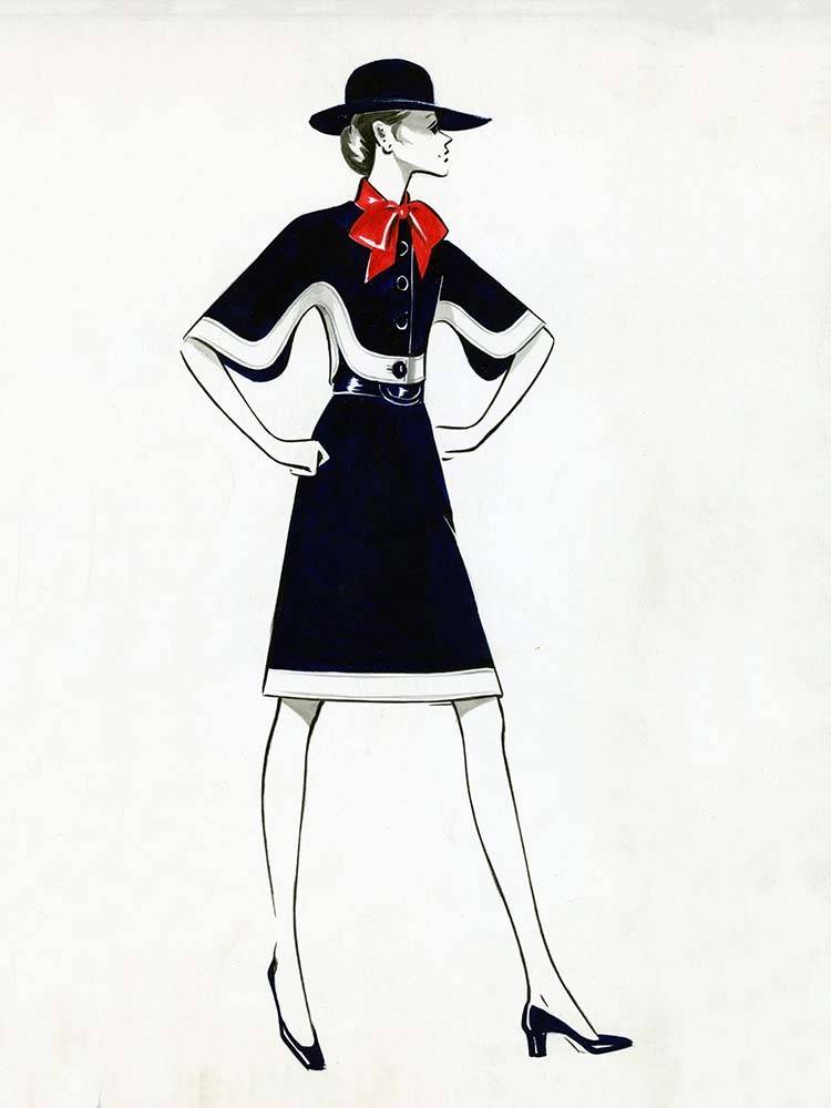 750x1000 Fashion Vintage Sketches 70s 2 - Vintage Sketches