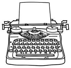 236x225 Typewriter Clipart Free Download On Kathleenhalme - Vintage Typewriter Sketch