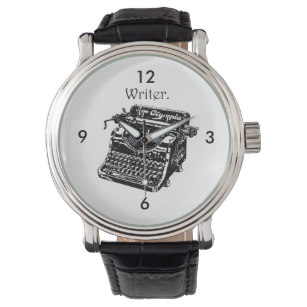 307x307 Vintage Typewriter Wrist Watches Zazzle - Vintage Typewriter Sketch