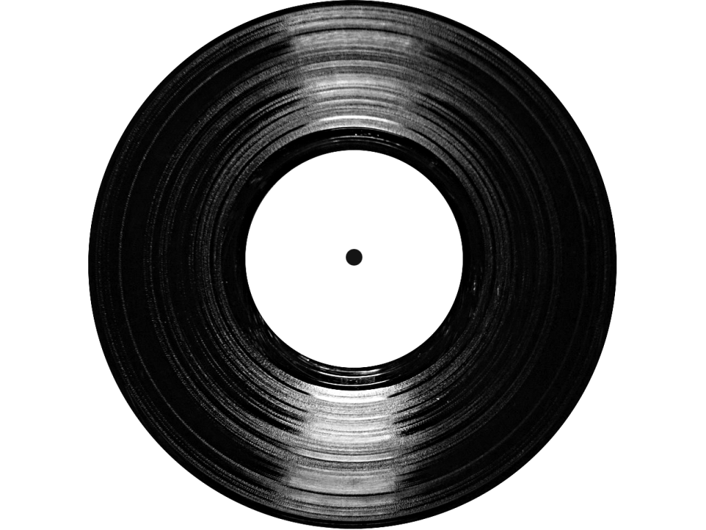 1024x768 Collection Of Free Record Drawing Vinyl Line. Download On Ubisafe - Vinyl Record Sketch