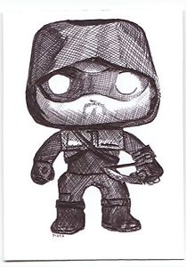 209x300 Aceo Ink Sketch Card Funko Pop Vinyl The Green Arrow Ebay - Vinyl Sketch