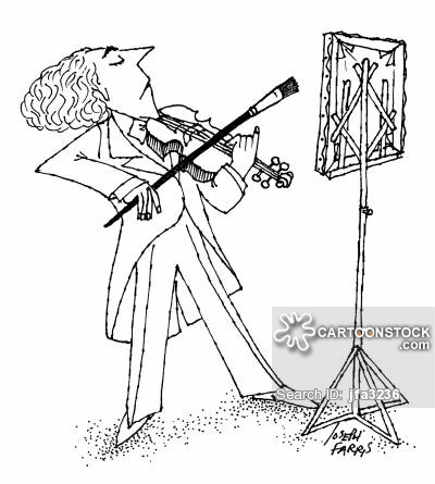 400x445 Violin Bow Cartoons And Comics - Violin Bow Sketch