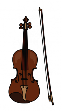 215x382 How To Draw A Violin, Easy Step By Step Drawing Tutorial - Violin Bow Sketch