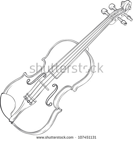Violin Pencil Sketch