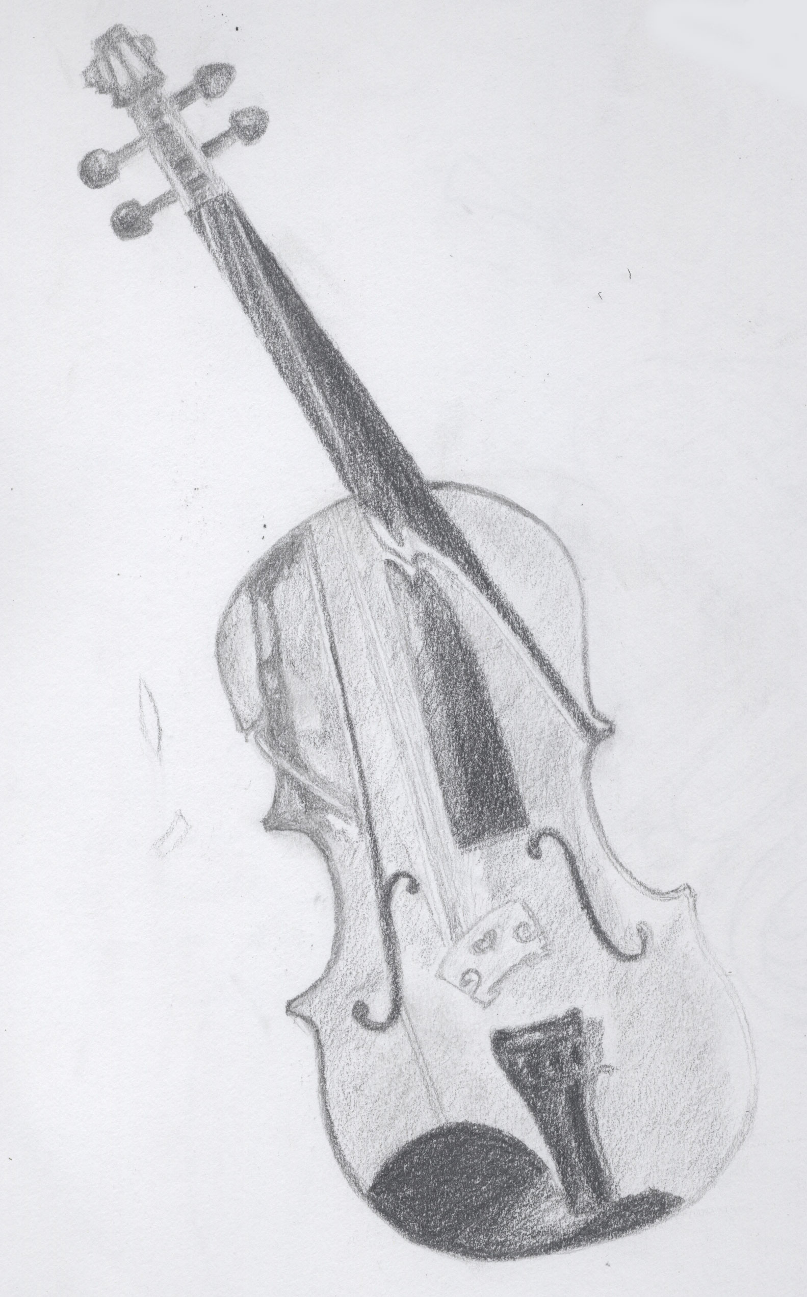 Violin Pencil Sketch at PaintingValley.com | Explore collection of ...